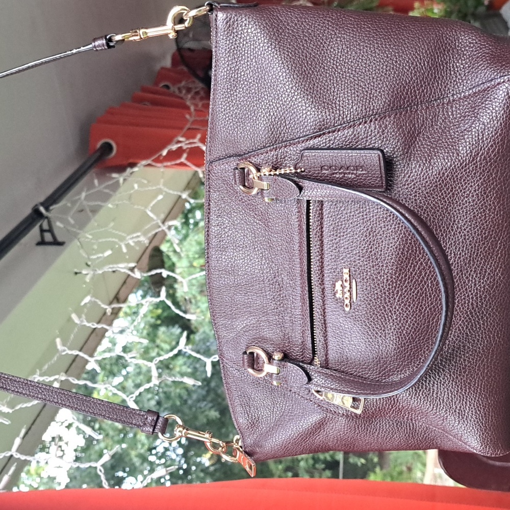 COACH Prairie Oxblood/Burgundy/Maroon Satchel/ Crossbody Like New Excellent Cond